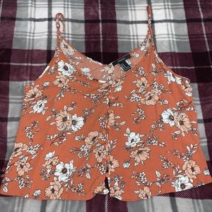 Forever 21 crop button up tank, Medium